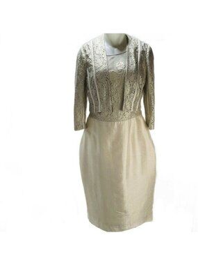 Vintage Kay Unger New York Lace Dress & Jacket Set
